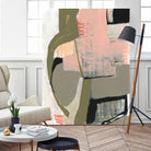 Scribbles & Shapes I by Jennifer Goldberger on GIANT ART - pink abstract abstract