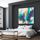 Blue Hive II by June Vess on GIANT ART - beige abstract abstract