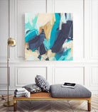 Blue Hive II by June Vess on GIANT ART - beige abstract abstract