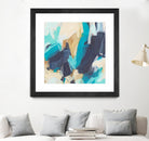 Blue Hive II by June Vess on GIANT ART - beige abstract abstract