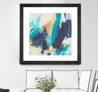 Blue Hive II by June Vess on GIANT ART - beige abstract abstract