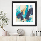 Blue Hive II by June Vess on GIANT ART - beige abstract abstract