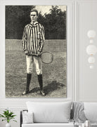 Harpers Weekly Tennis III by Unknown on GIANT ART - black leisure