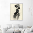 Feather Hat II by Vision Studio on GIANT ART - black fashion