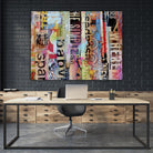 Metro Mix 21 II by Erin Ashley on GIANT ART - pink abstract