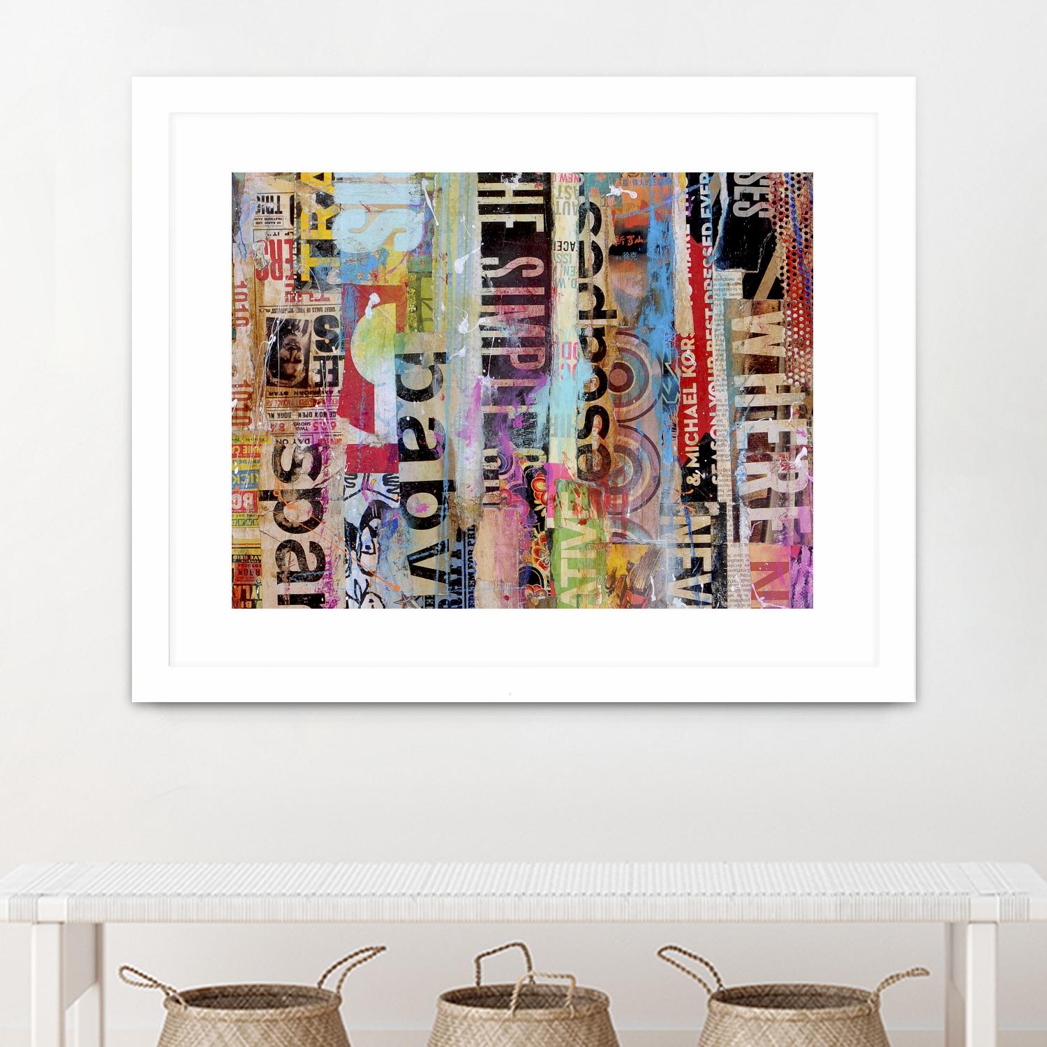 Metro Mix 21 II by Erin Ashley on GIANT ART - pink abstract