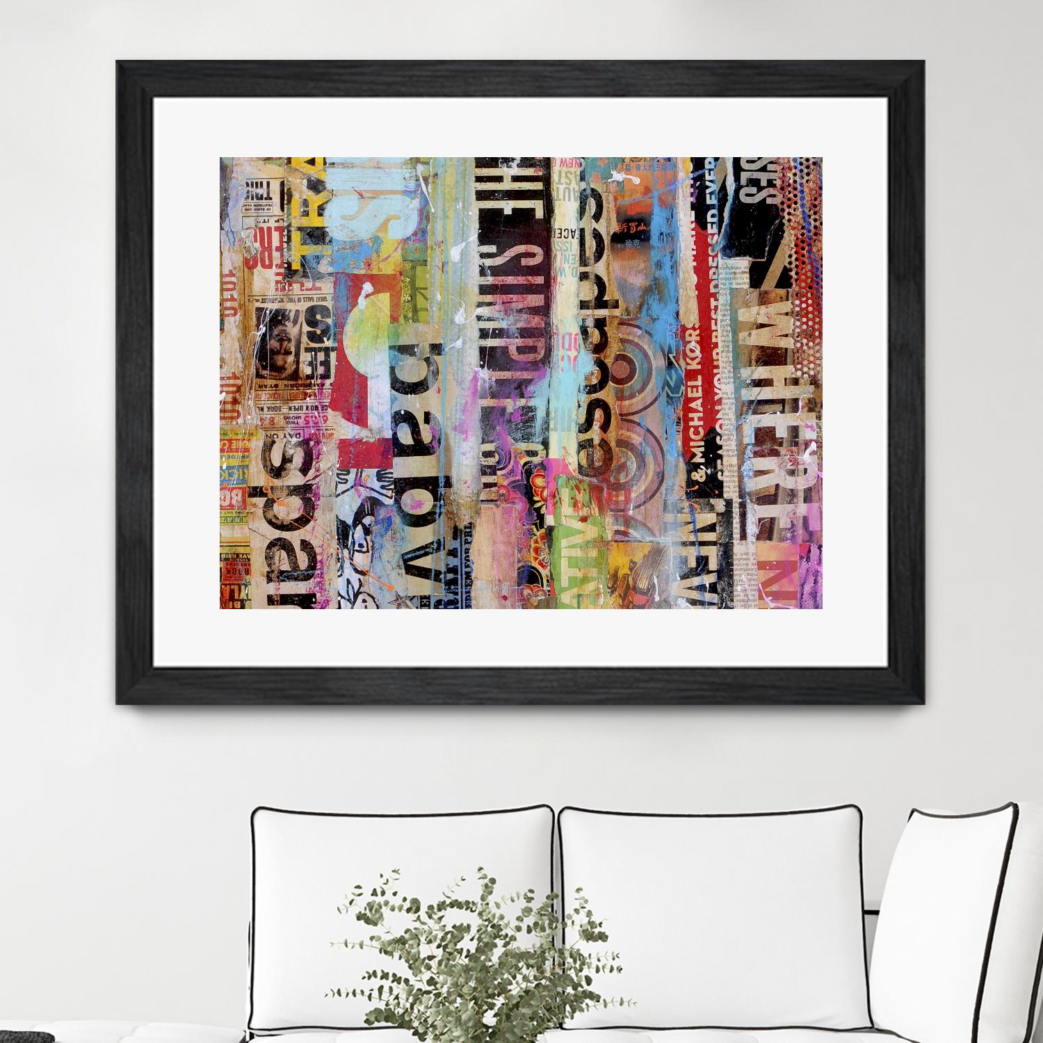 Metro Mix 21 II by Erin Ashley on GIANT ART - pink abstract
