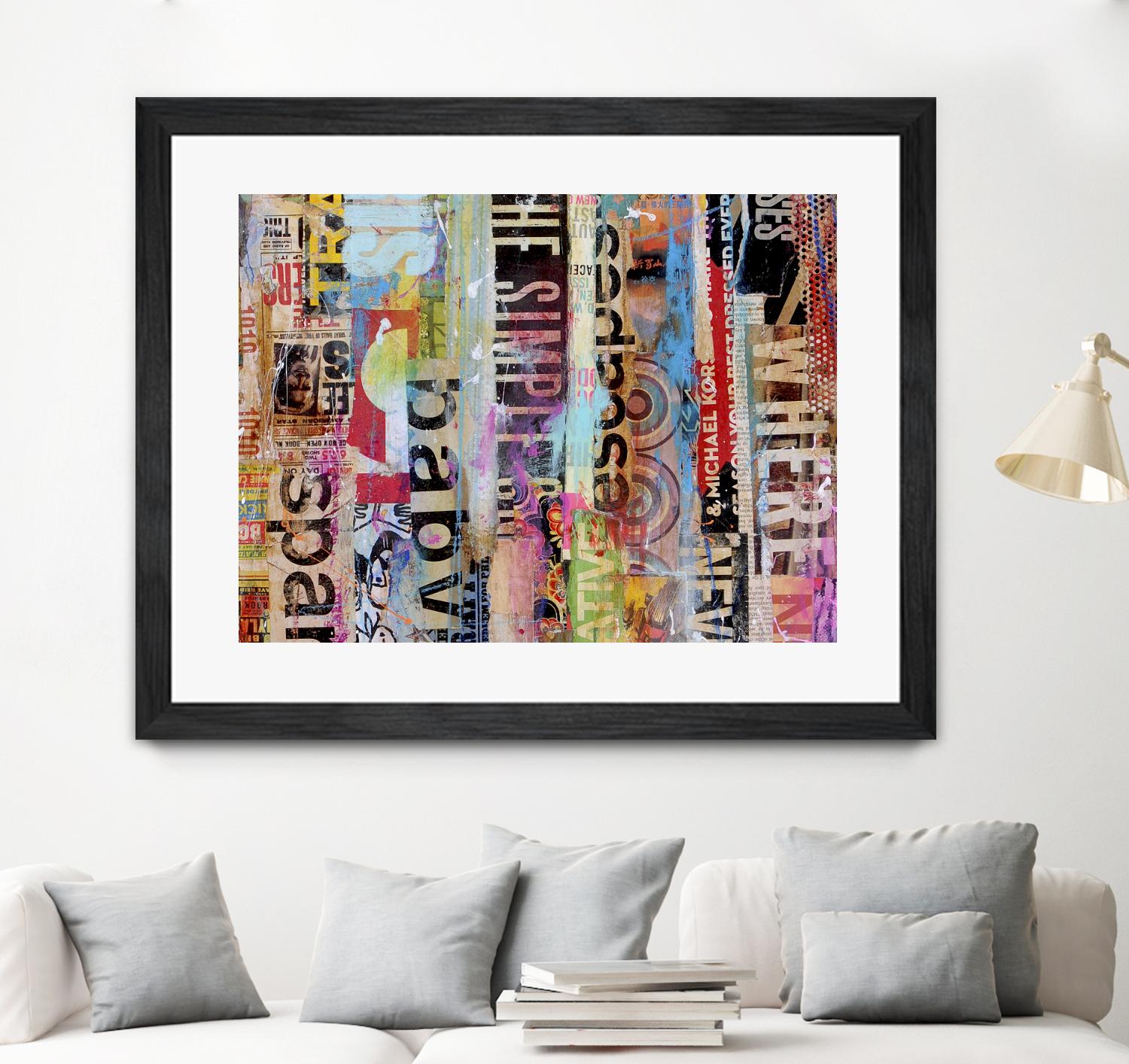 Metro Mix 21 II by Erin Ashley on GIANT ART - pink abstract