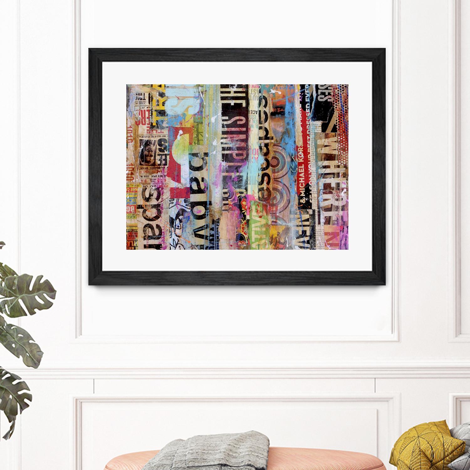 Metro Mix 21 II by Erin Ashley on GIANT ART - pink abstract