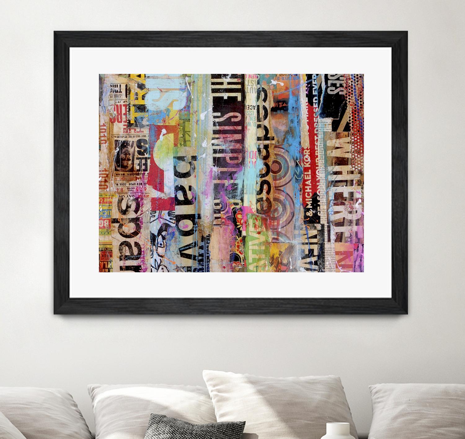 Metro Mix 21 II by Erin Ashley on GIANT ART - pink abstract