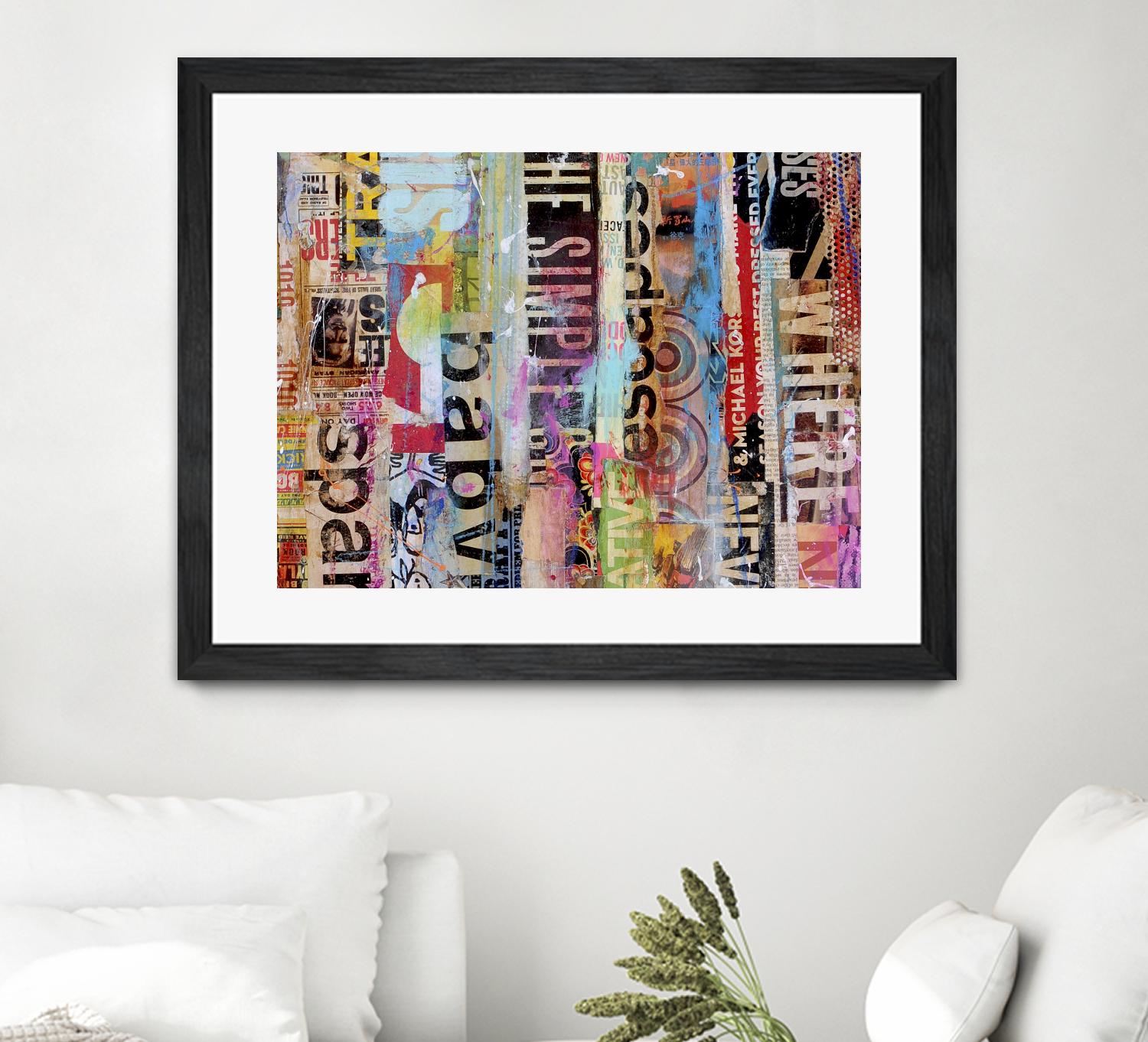 Metro Mix 21 II by Erin Ashley on GIANT ART - pink abstract