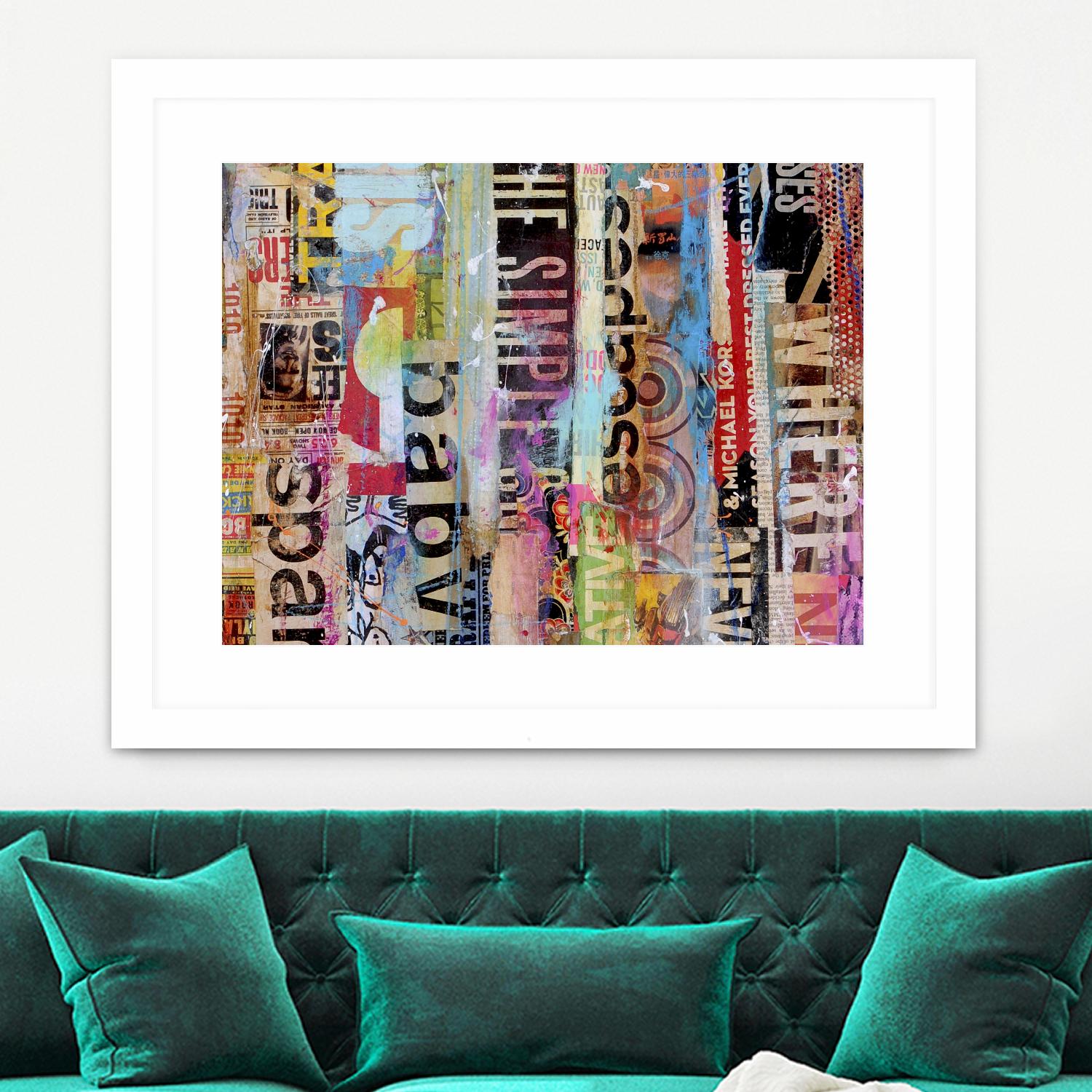 Metro Mix 21 II by Erin Ashley on GIANT ART - pink abstract