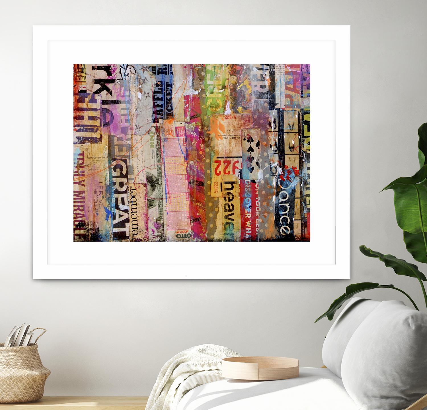 Metro Mix 21 III by Erin Ashley on GIANT ART - pink abstract