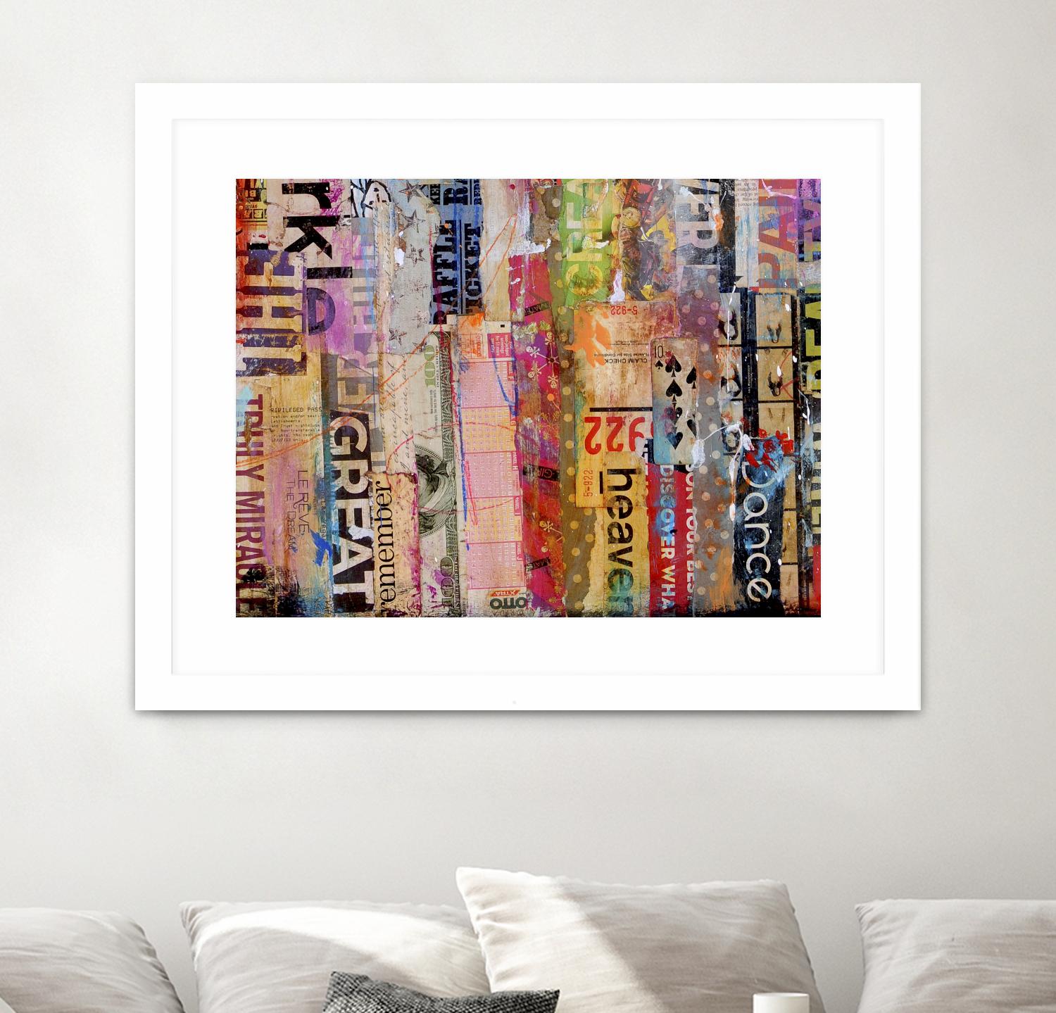 Metro Mix 21 III by Erin Ashley on GIANT ART - pink abstract