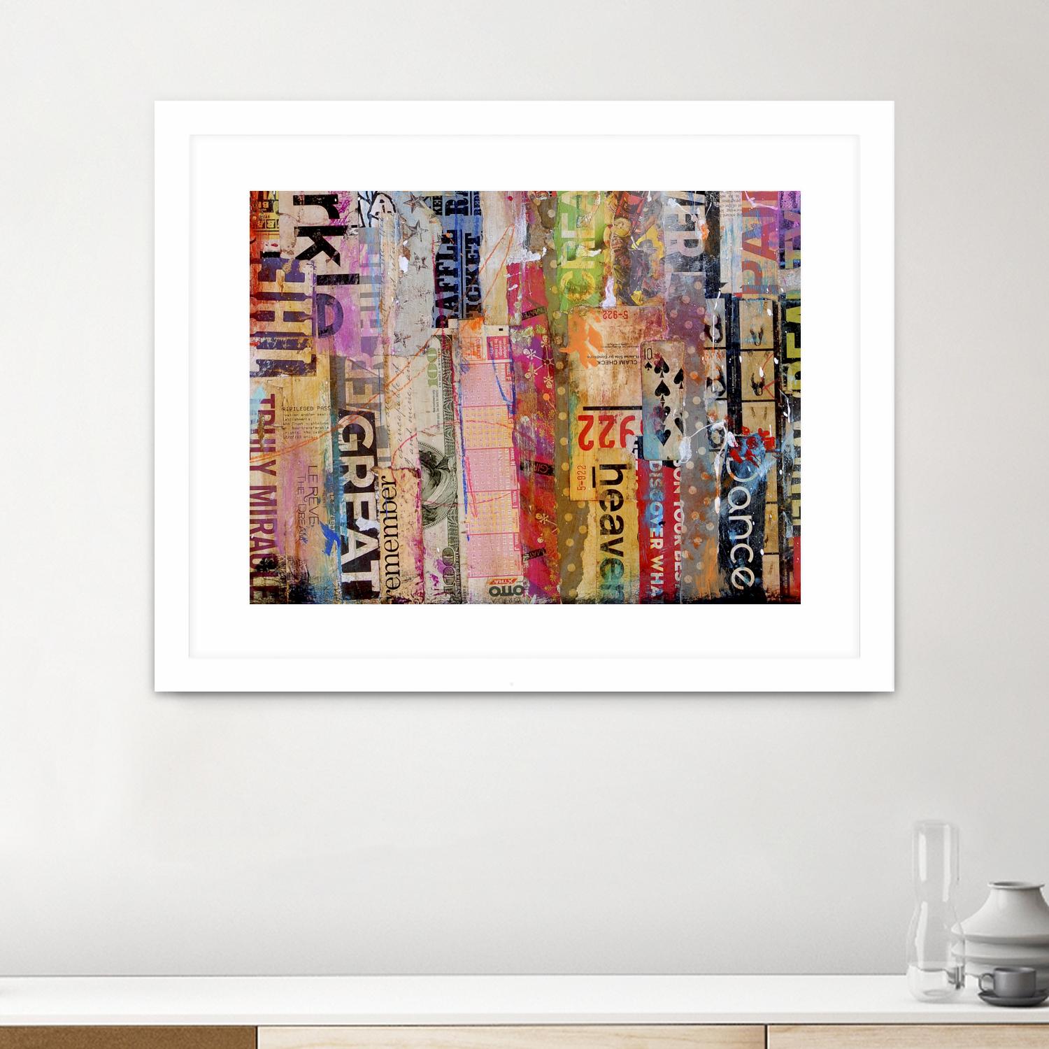 Metro Mix 21 III by Erin Ashley on GIANT ART - pink abstract