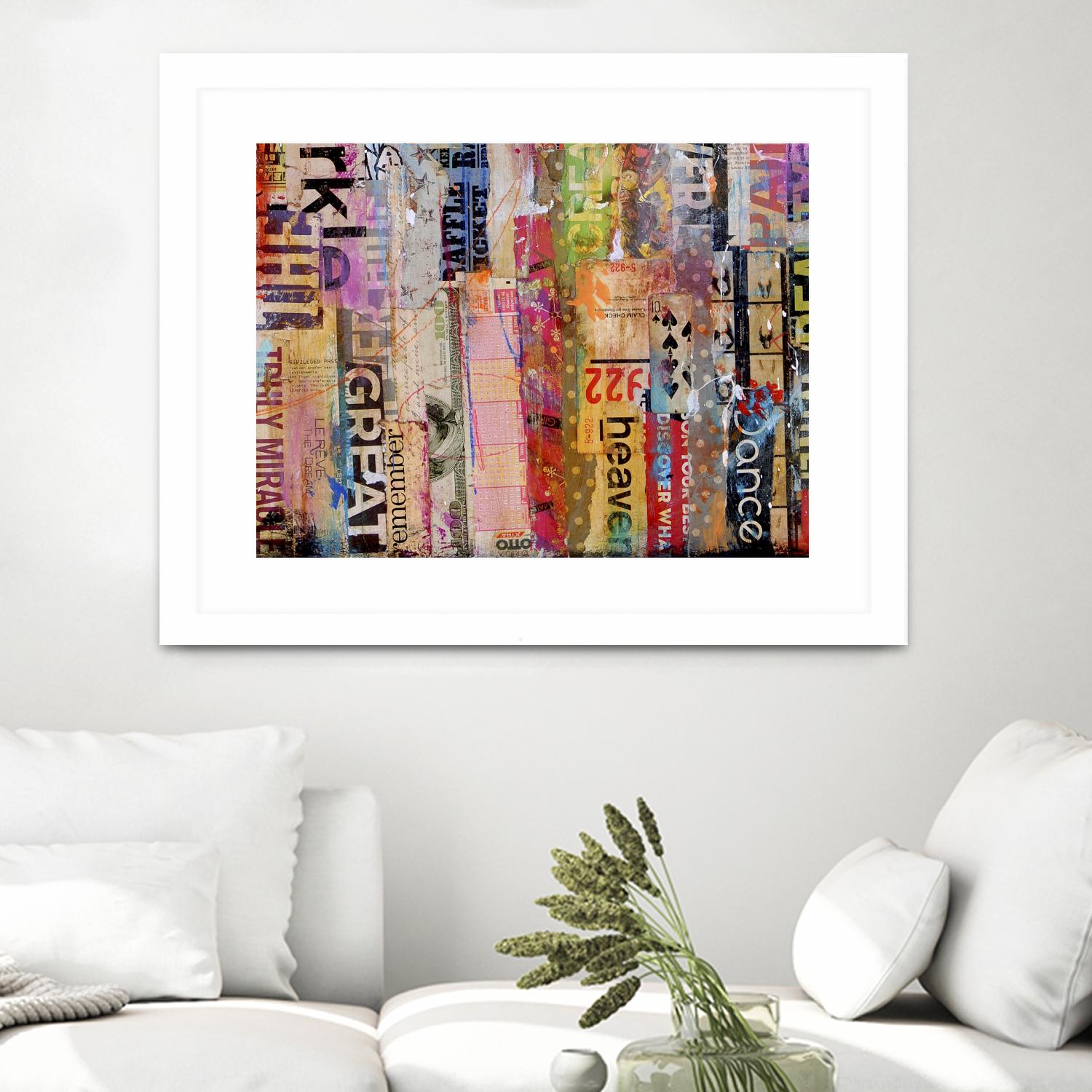 Metro Mix 21 III by Erin Ashley on GIANT ART - pink abstract