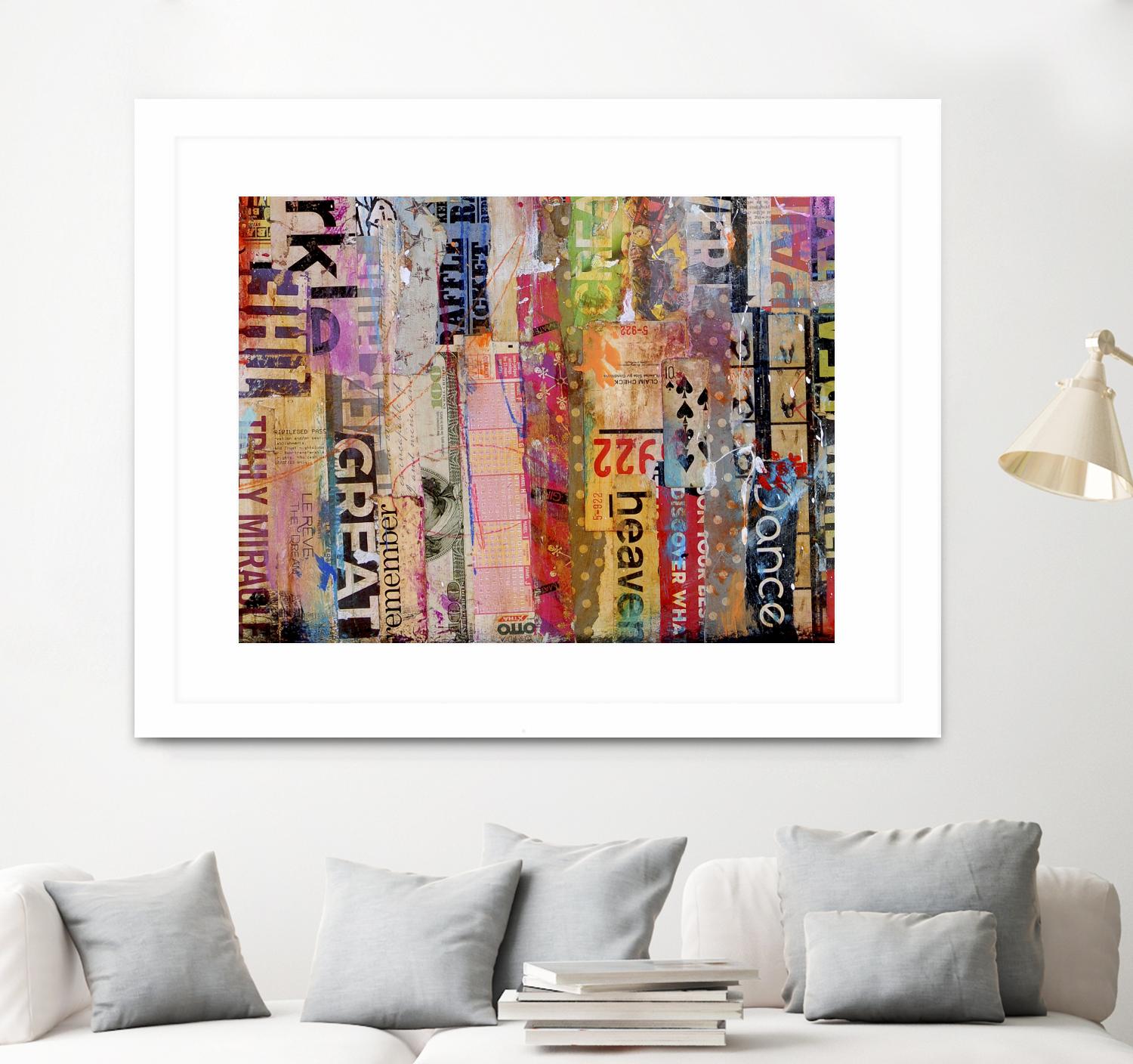 Metro Mix 21 III by Erin Ashley on GIANT ART - pink abstract