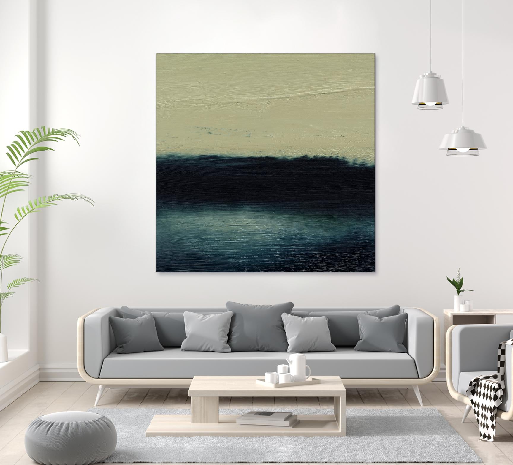 Water I by Sharon Gordon on GIANT ART - blue abstract