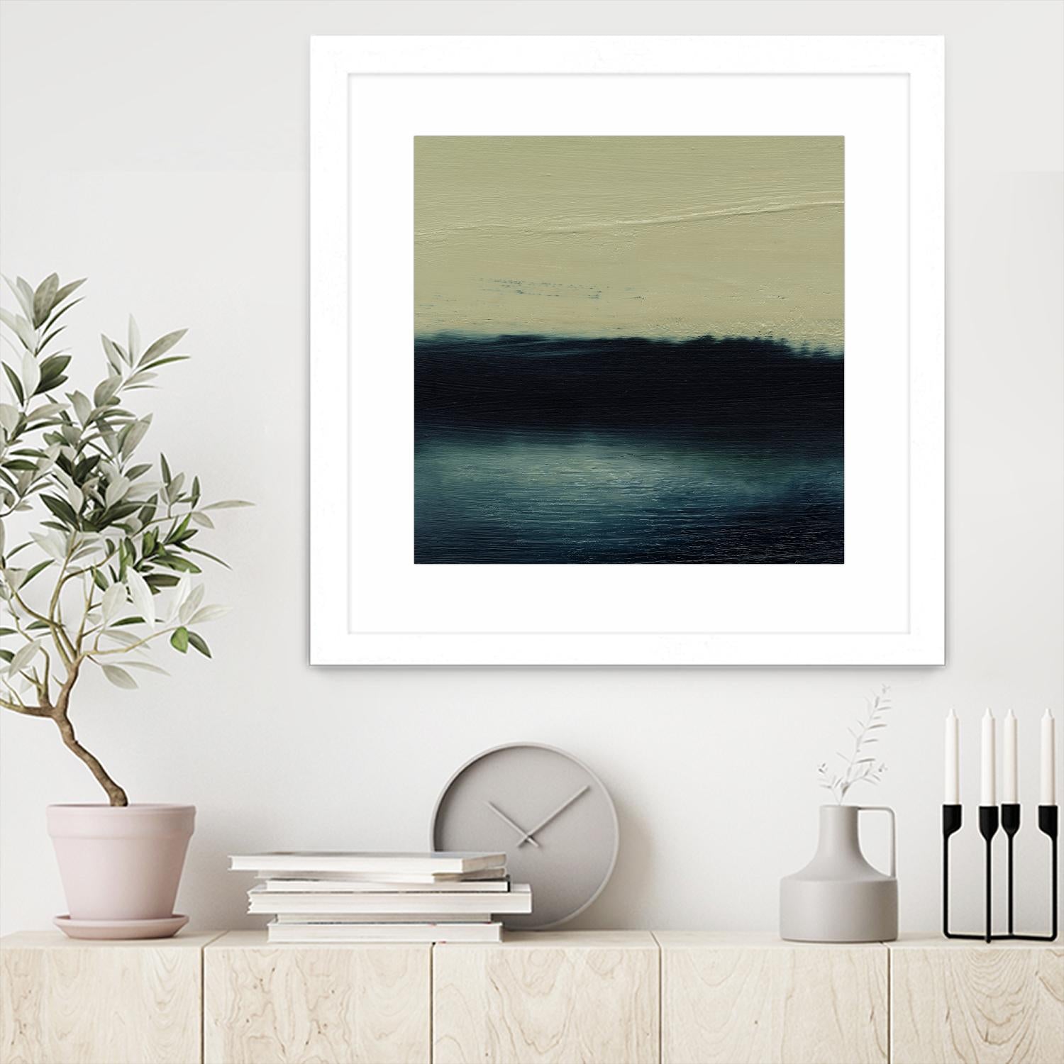 Water I by Sharon Gordon on GIANT ART - blue abstract