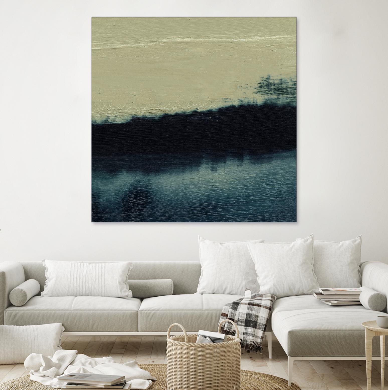 Water II by Sharon Gordon on GIANT ART - beige abstract