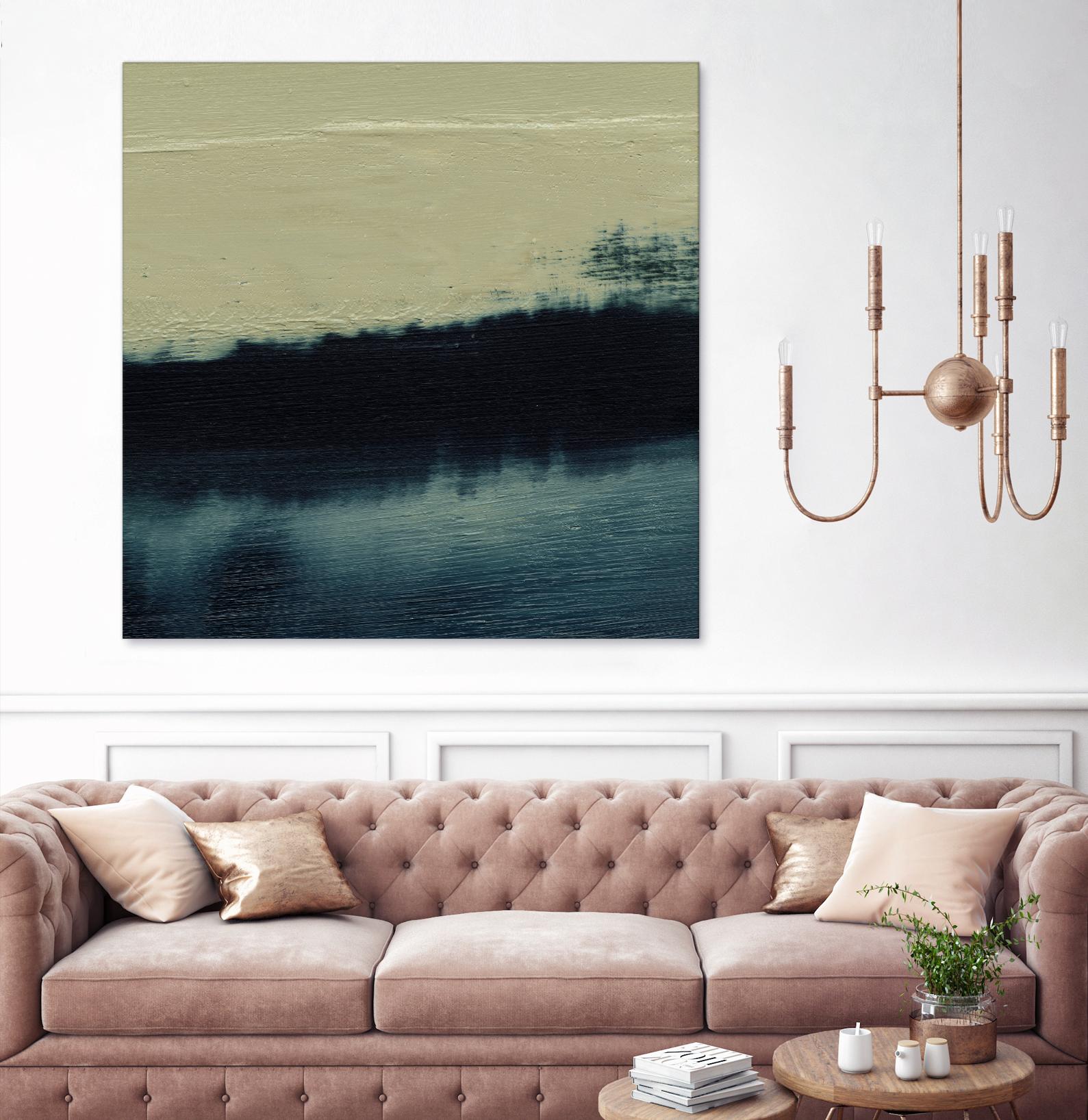 Water II by Sharon Gordon on GIANT ART - beige abstract