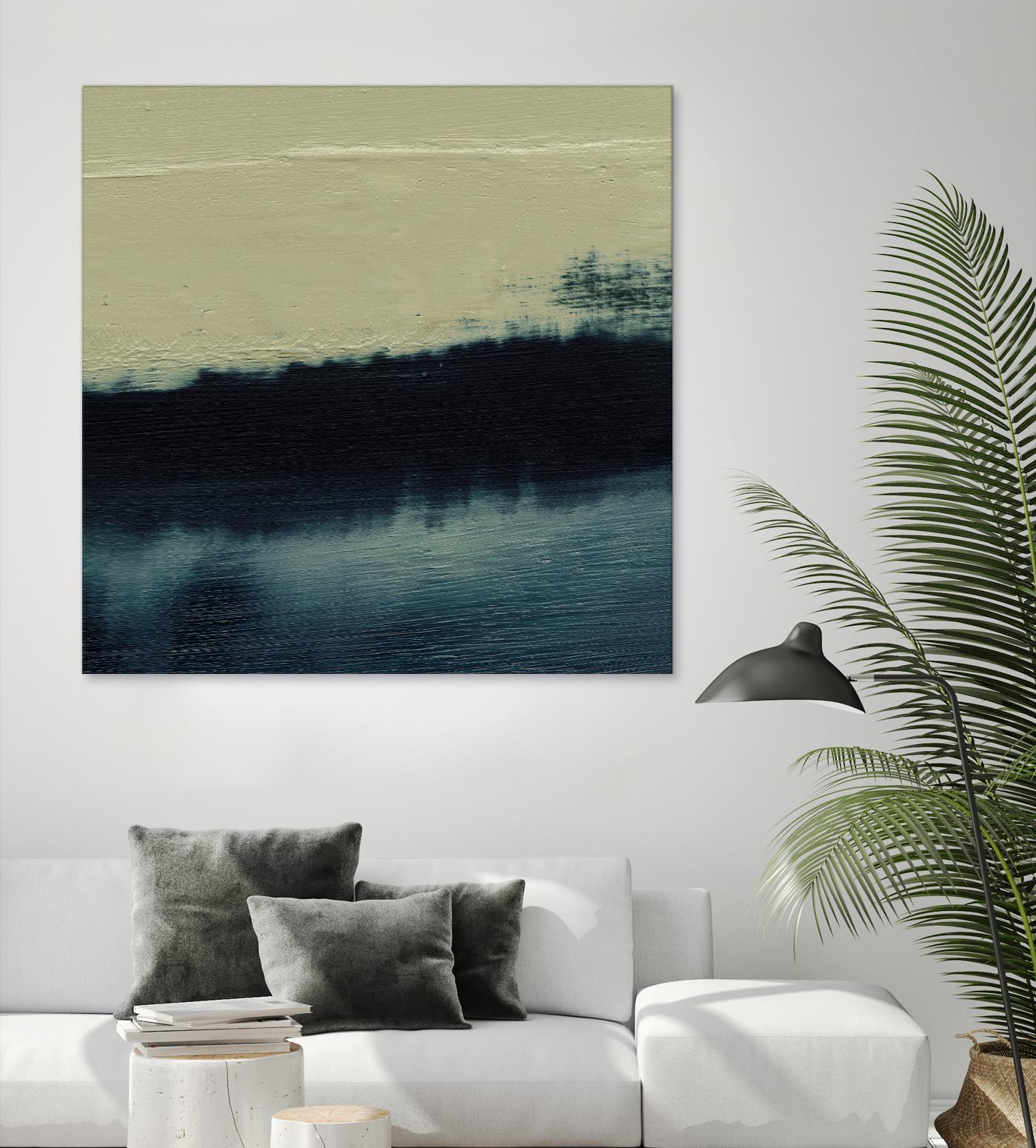 Water II by Sharon Gordon on GIANT ART - beige abstract