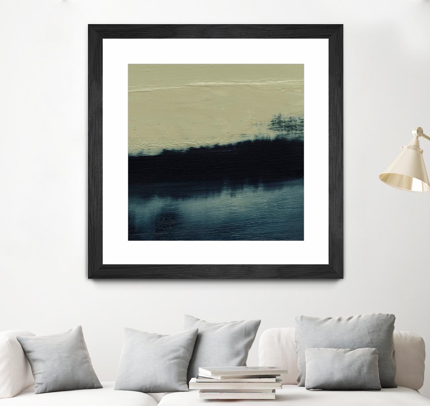 Water II by Sharon Gordon on GIANT ART - beige abstract