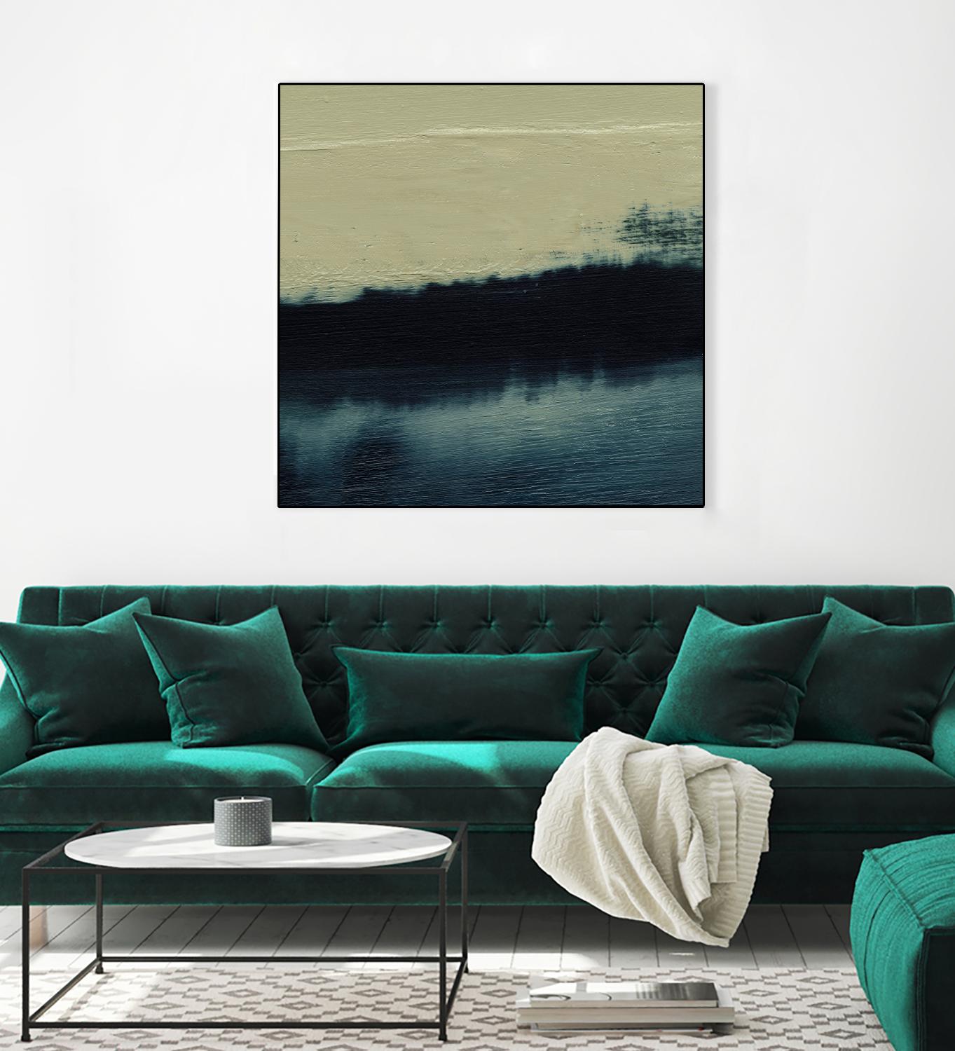 Water II by Sharon Gordon on GIANT ART - beige abstract