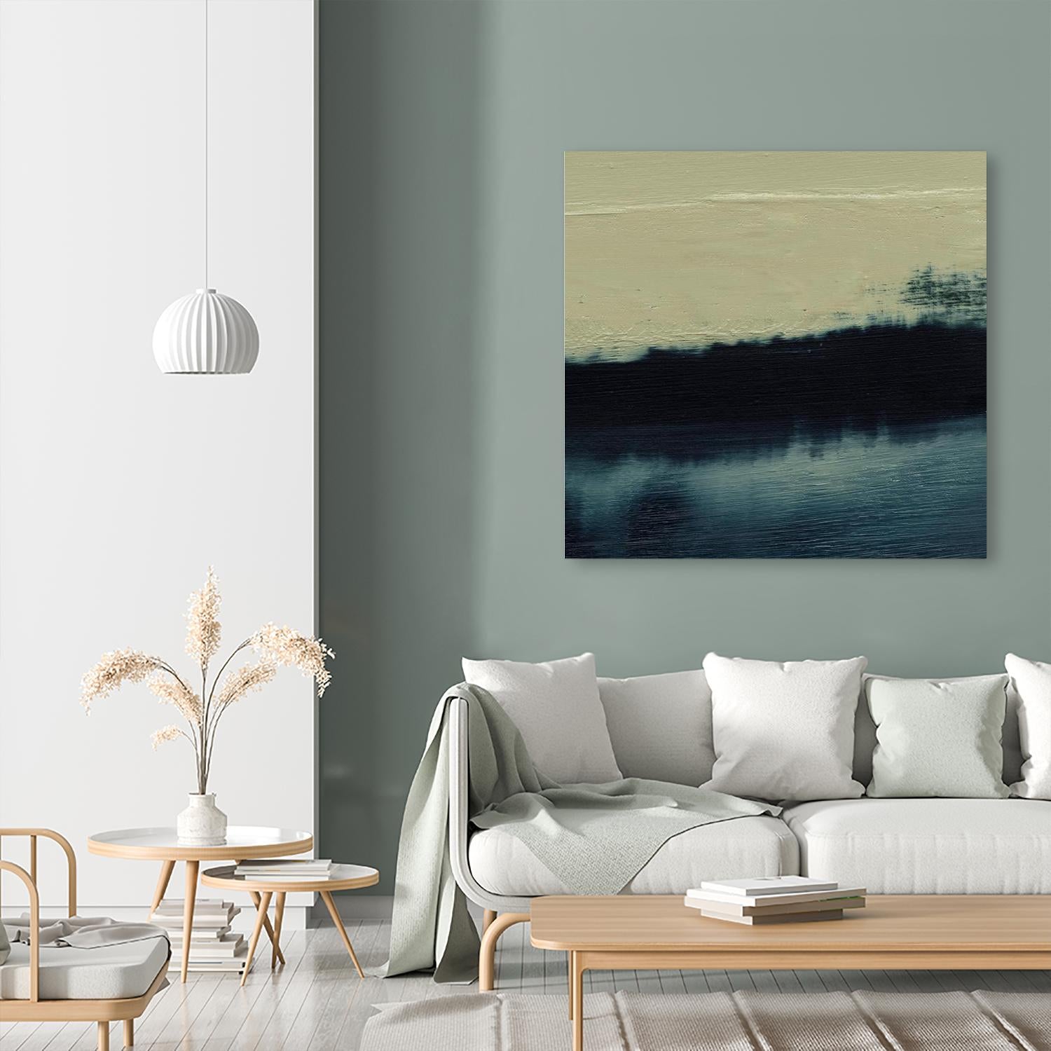 Water II by Sharon Gordon on GIANT ART - beige abstract