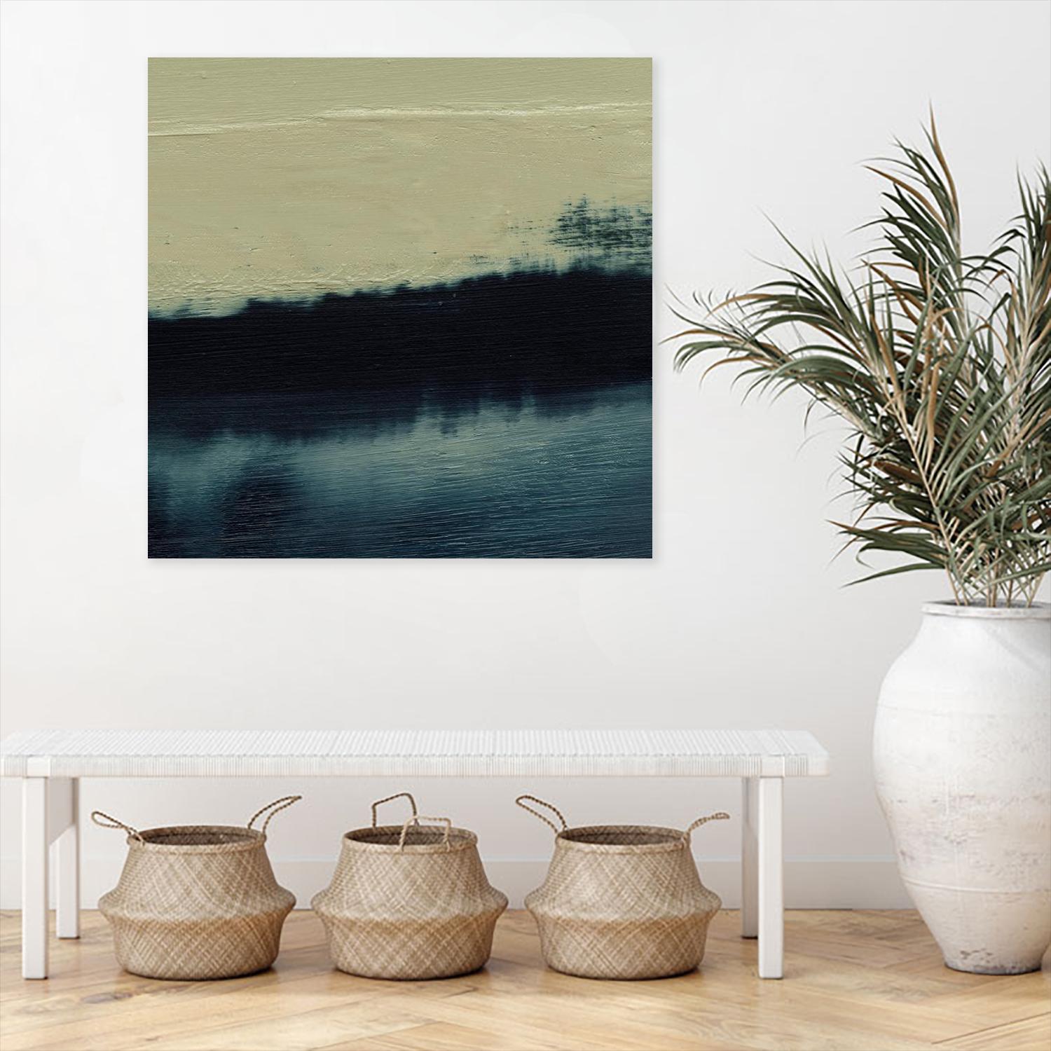 Water II by Sharon Gordon on GIANT ART - beige abstract