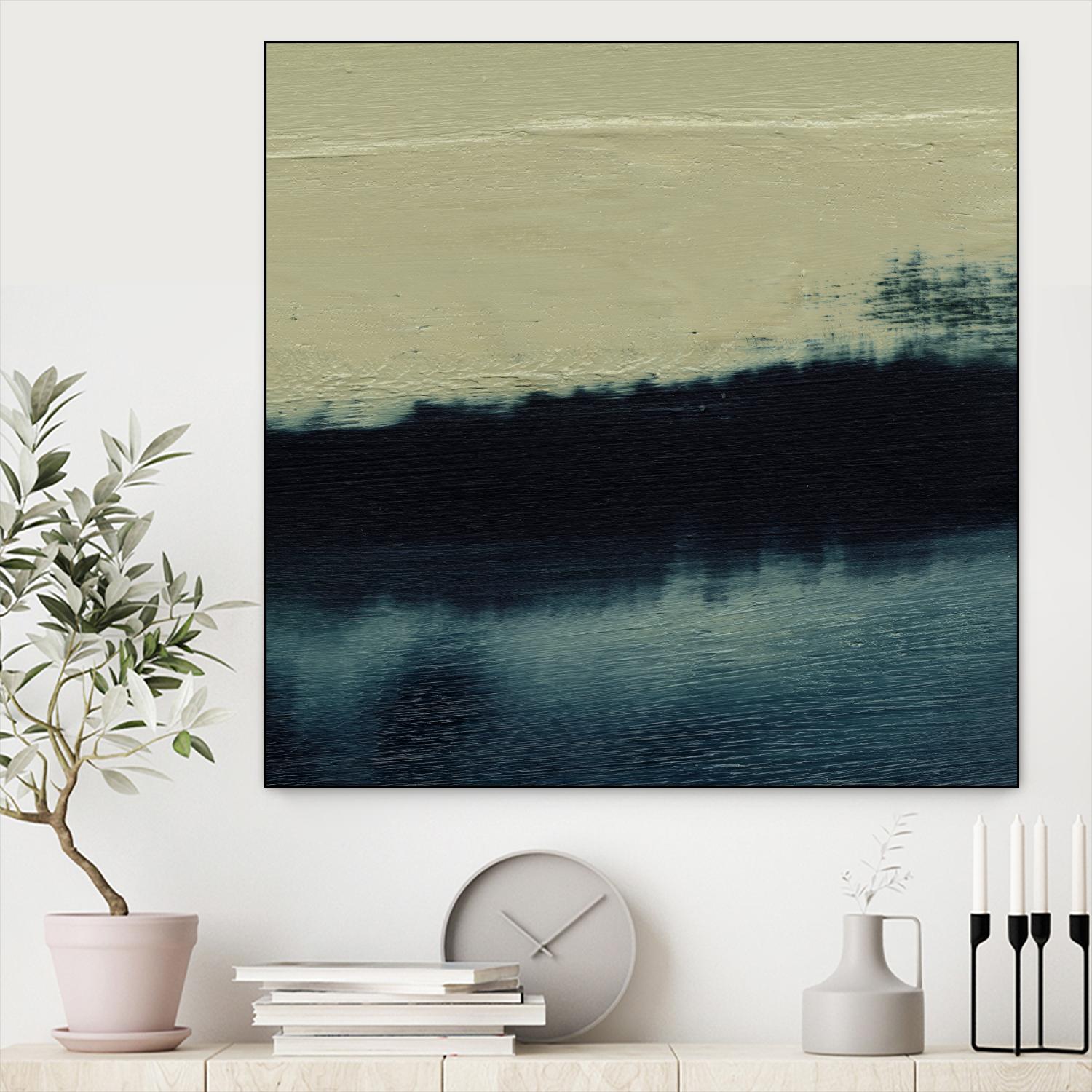 Water II by Sharon Gordon on GIANT ART - beige abstract