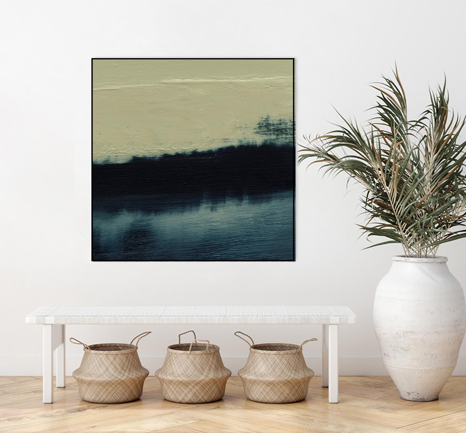 Water II by Sharon Gordon on GIANT ART - beige abstract