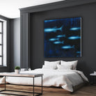 School II by Norman Wyatt on GIANT ART - blue abstract