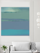 Blue Coast II by Sharon Gordon on GIANT ART - green abstract