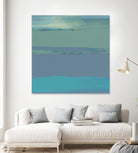 Blue Coast II by Sharon Gordon on GIANT ART - green abstract