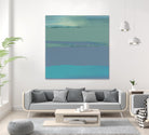 Blue Coast II by Sharon Gordon on GIANT ART - green abstract