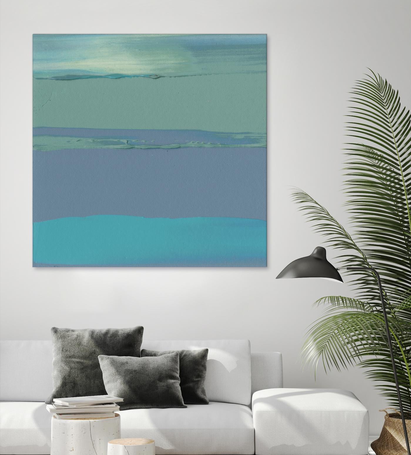 Blue Coast II by Sharon Gordon on GIANT ART - green abstract