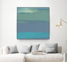 Blue Coast II by Sharon Gordon on GIANT ART - green abstract