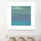 Blue Coast II by Sharon Gordon on GIANT ART - green abstract