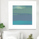 Blue Coast II by Sharon Gordon on GIANT ART - green abstract