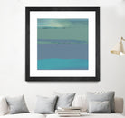 Blue Coast II by Sharon Gordon on GIANT ART - green abstract