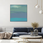 Blue Coast II by Sharon Gordon on GIANT ART - green abstract