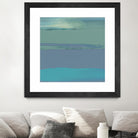 Blue Coast II by Sharon Gordon on GIANT ART - green abstract