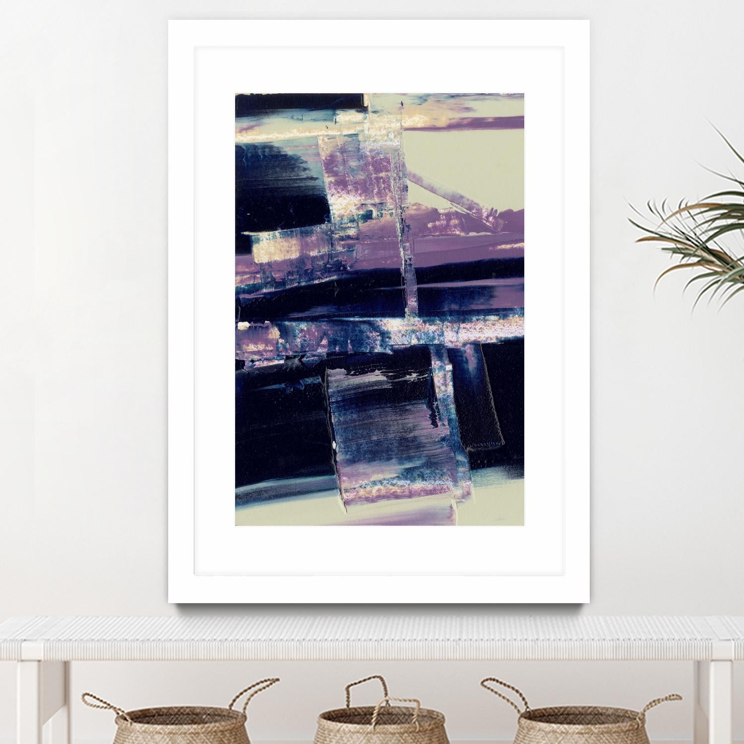 Violet Fusion I by Sharon Gordon on GIANT ART - pink abstract