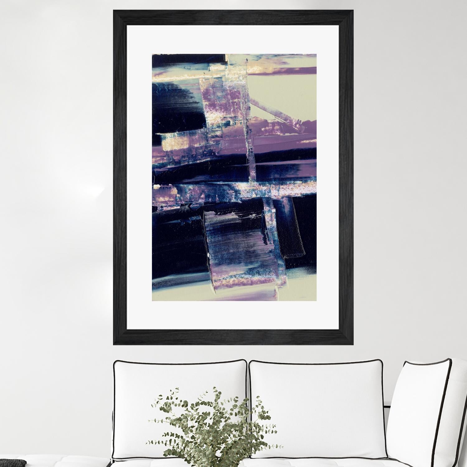 Violet Fusion I by Sharon Gordon on GIANT ART - pink abstract