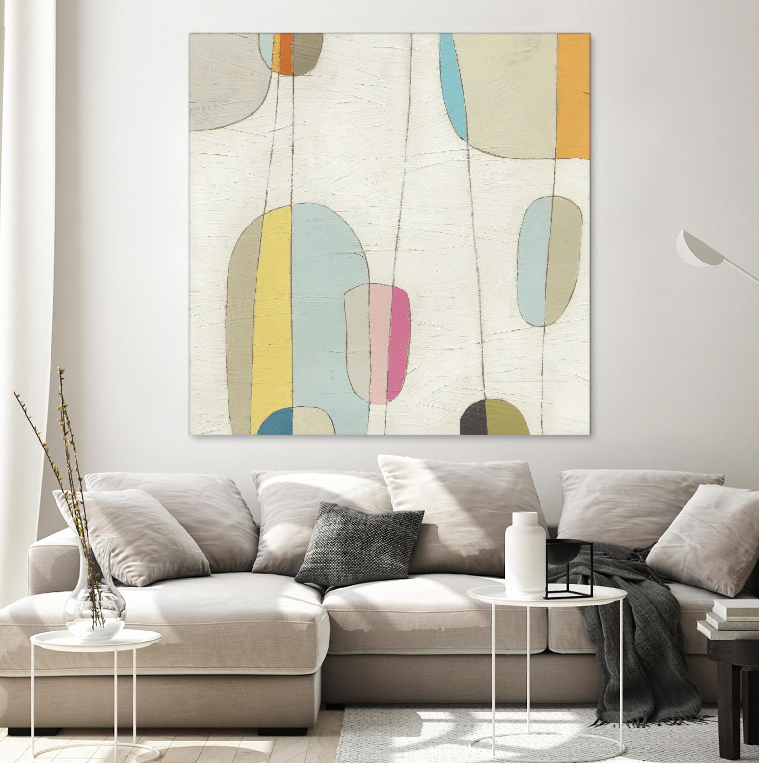 Molecular Motion IV by June Erica Vess on GIANT ART - beige shapes