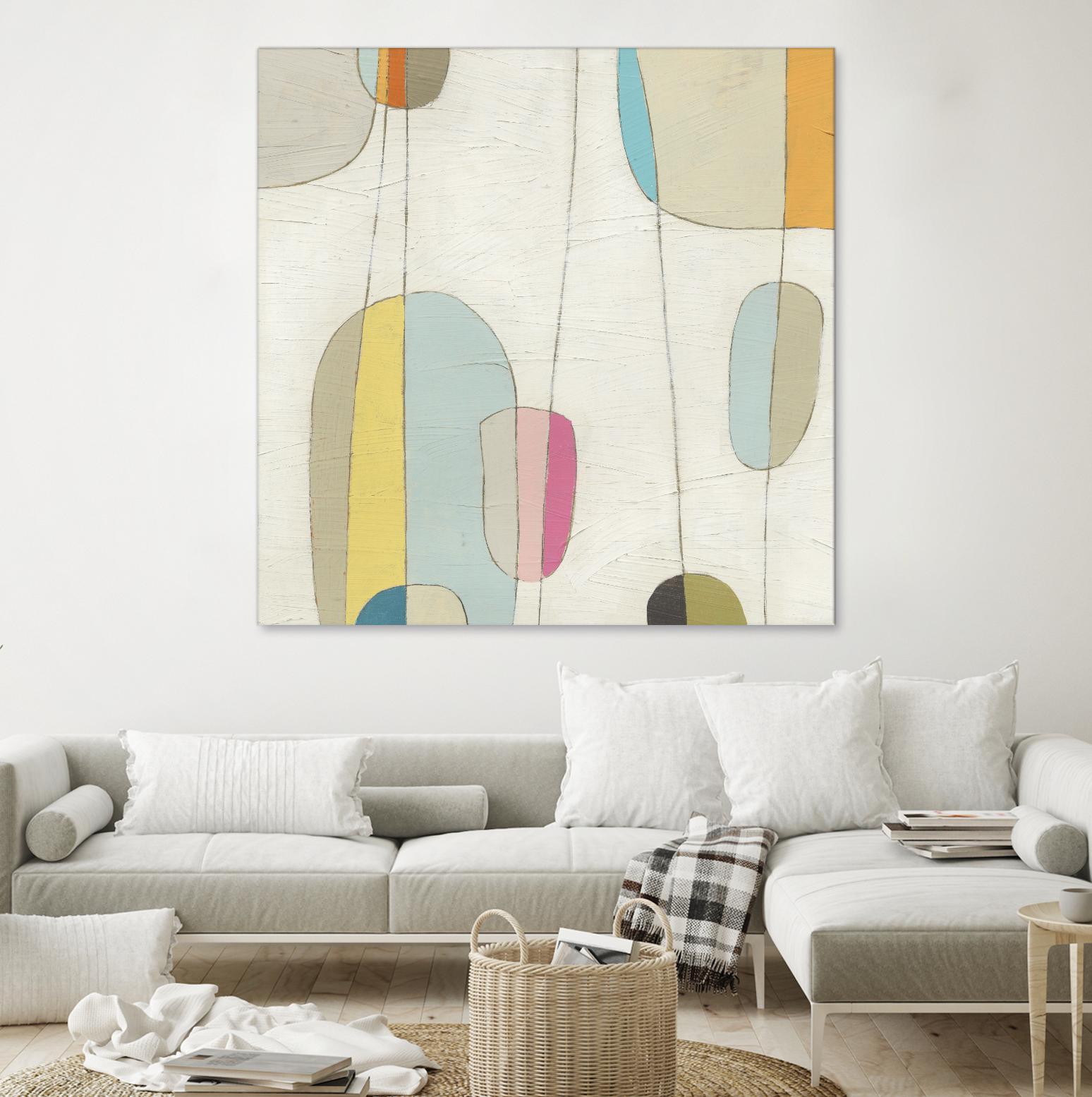 Molecular Motion IV by June Erica Vess on GIANT ART - beige shapes