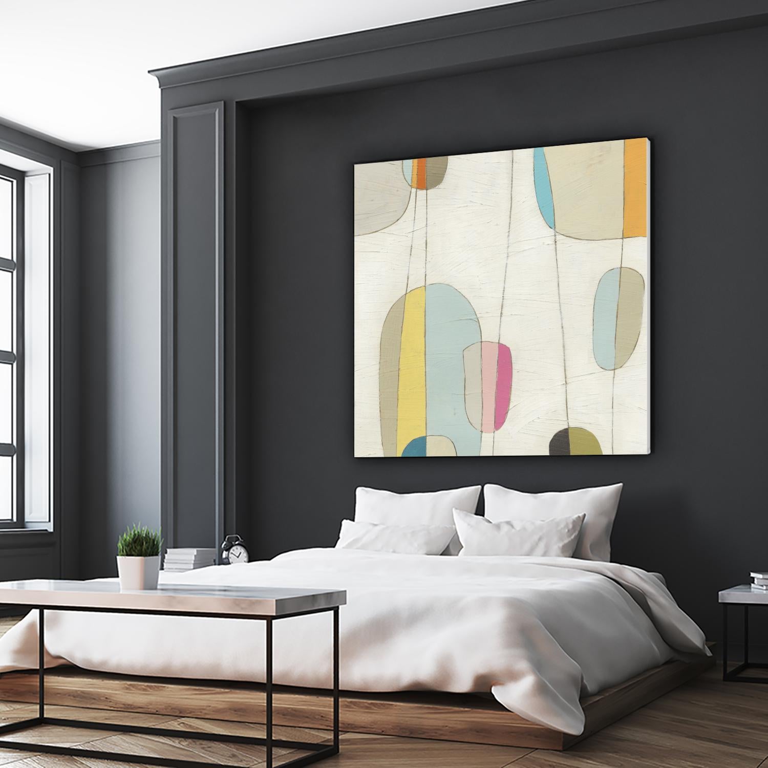 Molecular Motion IV by June Erica Vess on GIANT ART - beige shapes