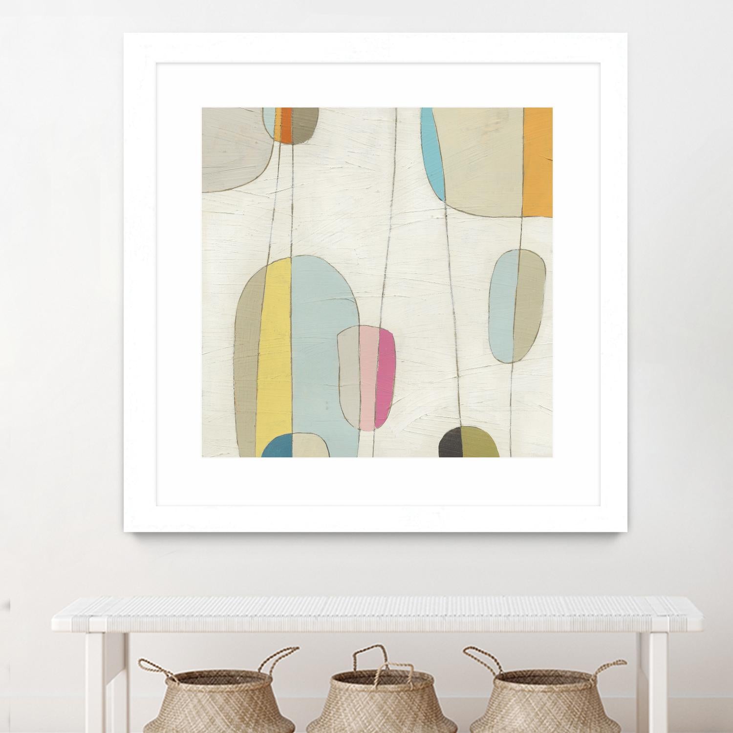 Molecular Motion IV by June Erica Vess on GIANT ART - beige shapes