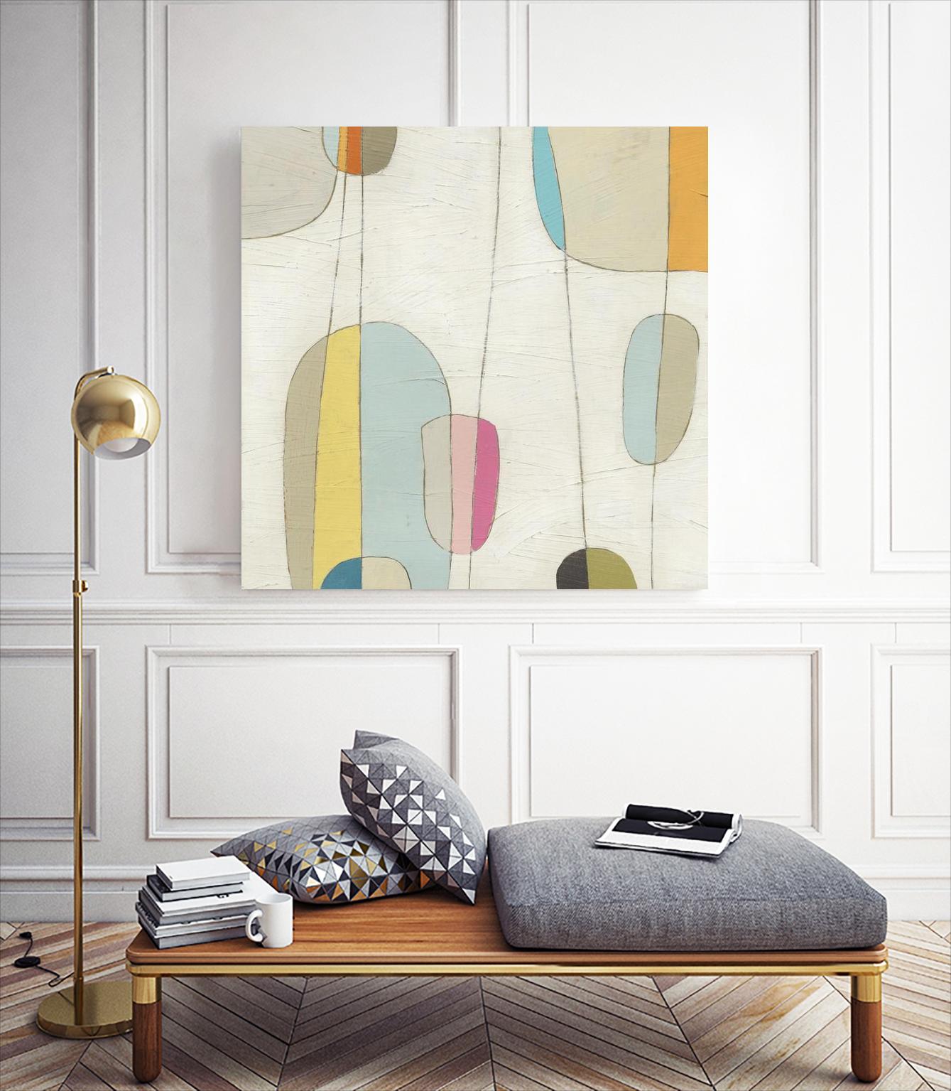 Molecular Motion IV by June Erica Vess on GIANT ART - beige shapes